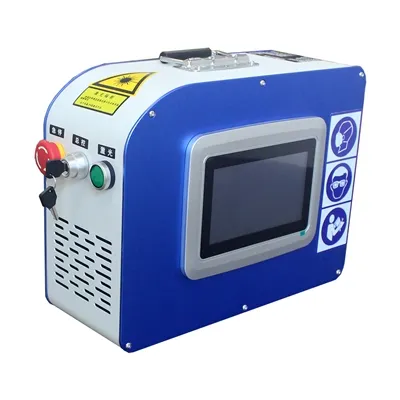 Bærbar mini 30w 50w fiberlasermærkemaskine